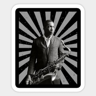 Retro Coltrane Sticker